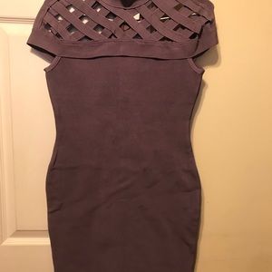 purple cross top dress from misscircle